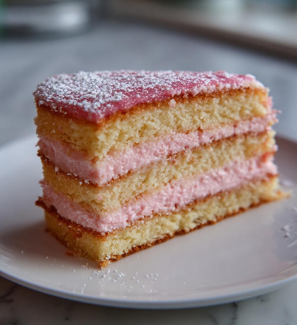 Rosa Herzkuchen