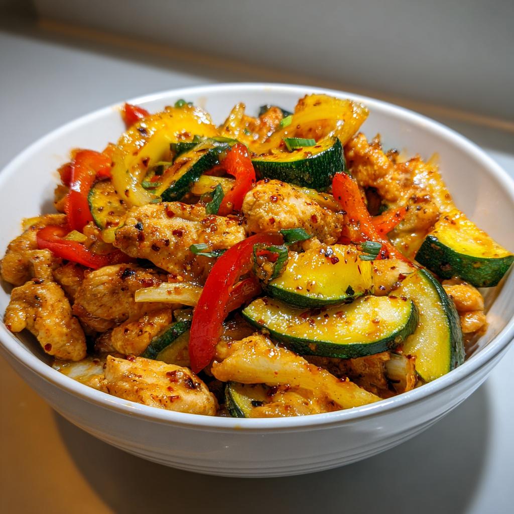 Kalorienarme Hähnchen-Gemüse-Pfanne in 25 Minuten – Genial einfach!