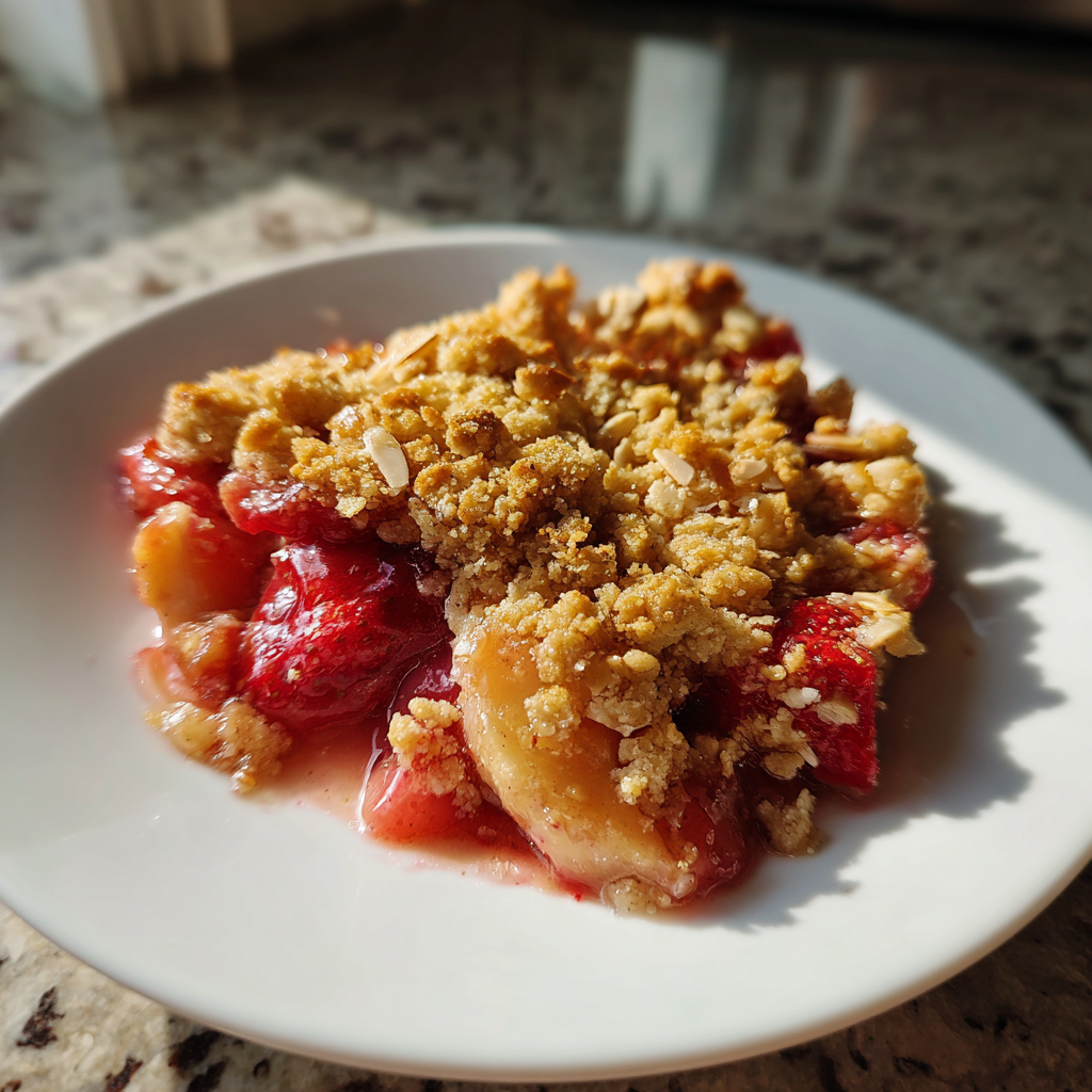 Rhabarberrdbeeren Crumble: 35 Minuten für den perfekten Crunch